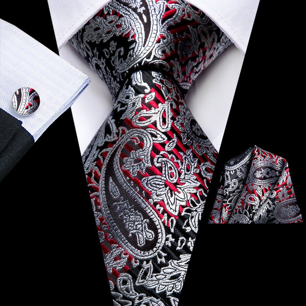 black paisley tie