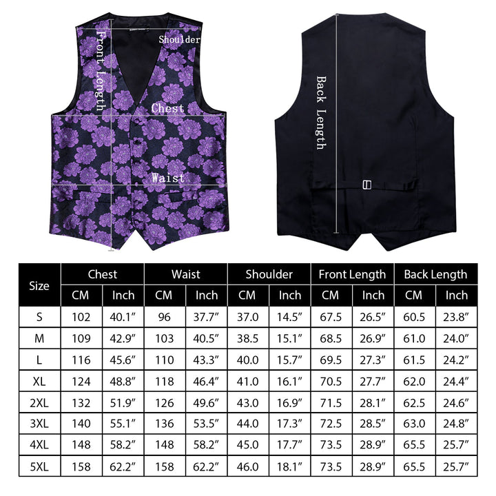 casual womens suit vest size chart