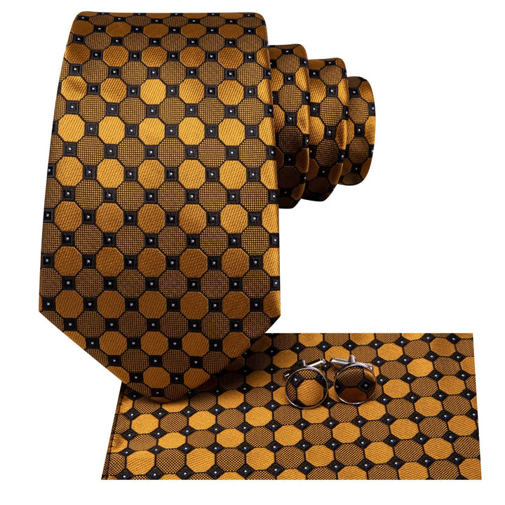 gold neck tie