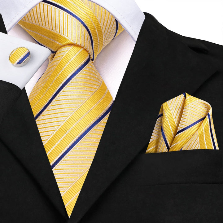 gold neck tie