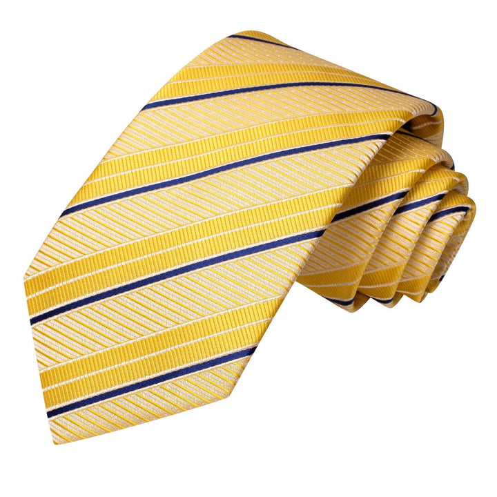 a yellow tie