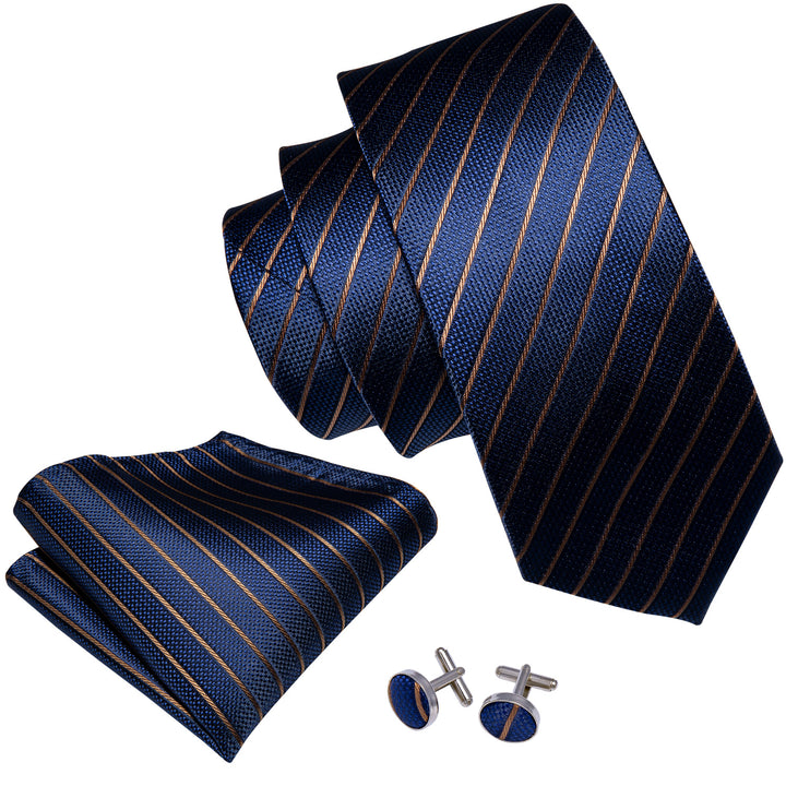 blue striped ties