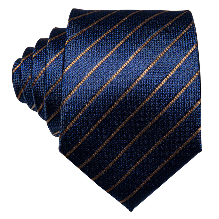 gold striped tie