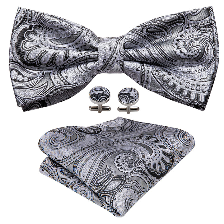 grey mens dress bowtie