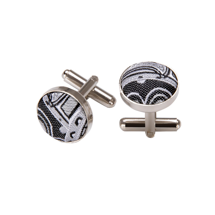 grey mens dress suit cufflinks