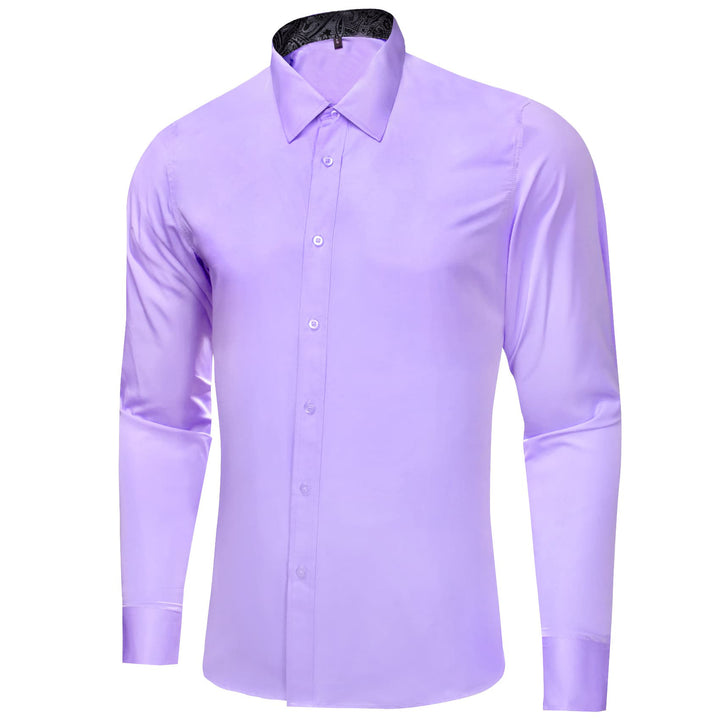 business wedding splicing button down men's silk shirts