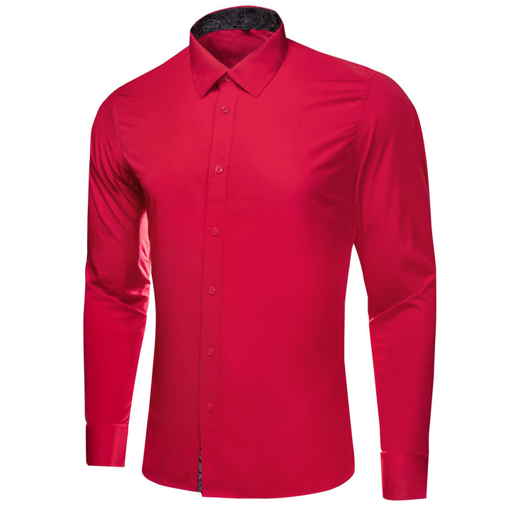 trending shirts for men?a?afashion splicing button down long sleeve silk mens dress shirt