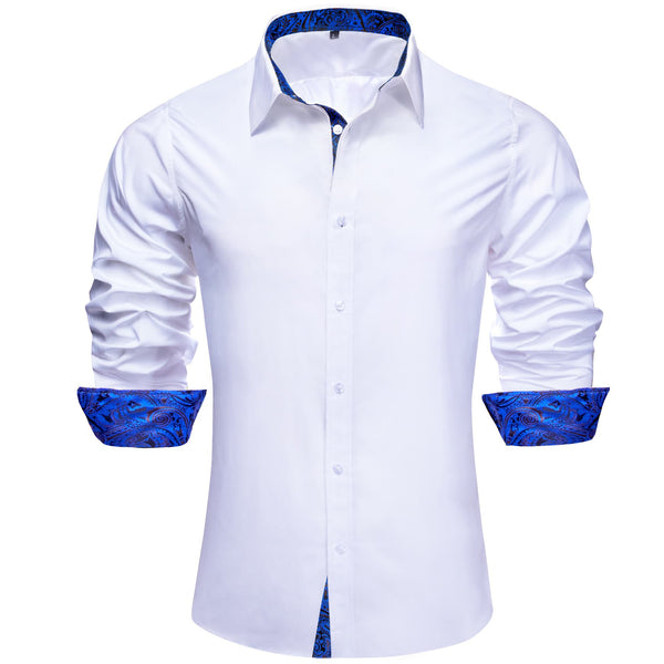 mens white dress shirt business office button down shirt