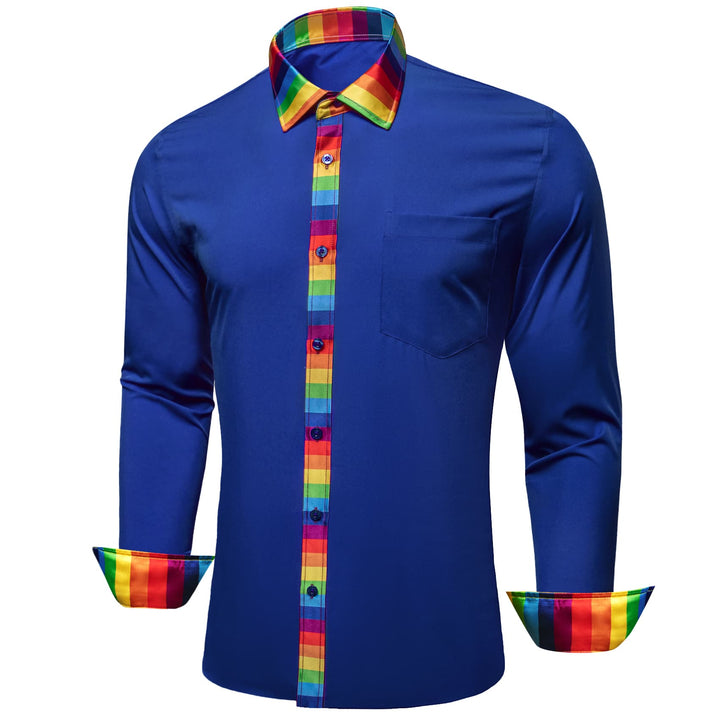 royal blue shirt