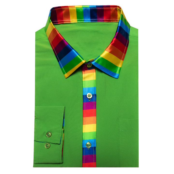 green mens shirt