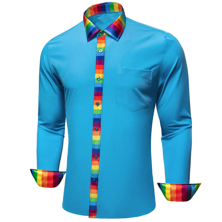 blue dress shirt men