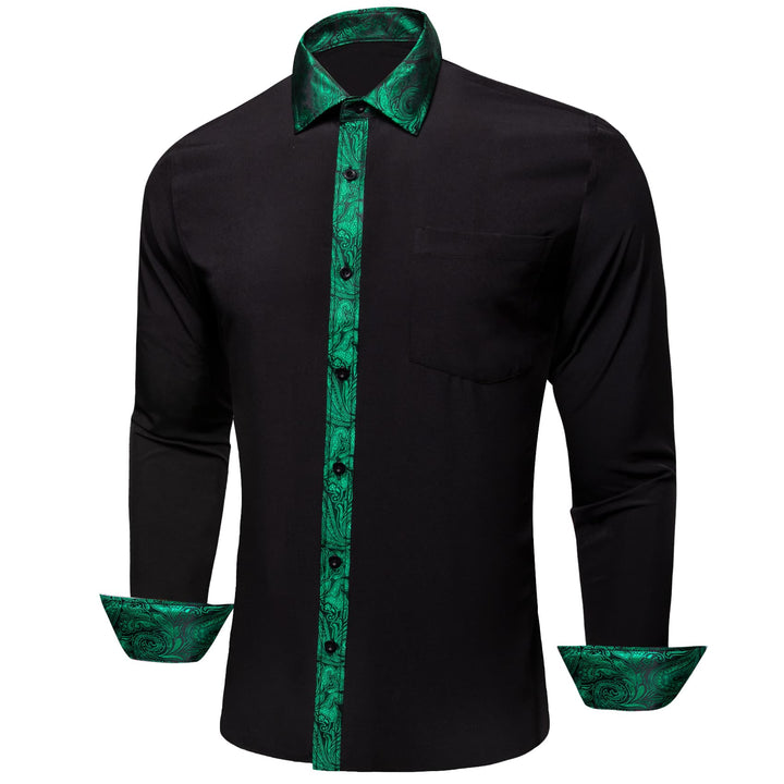 black mens dress shirt