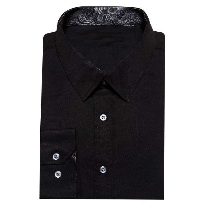 black long sleeve dress shirt