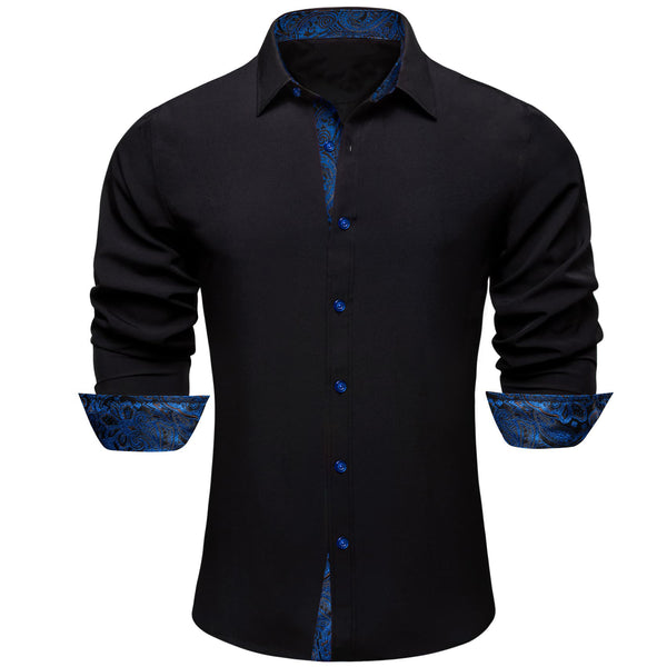 men black dress shirt