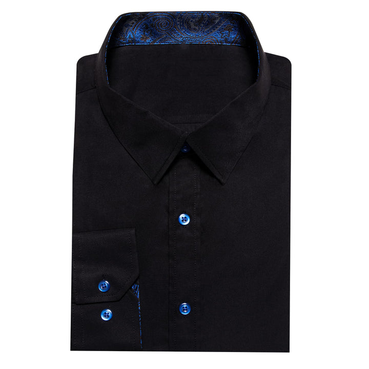 black mens dress shirt