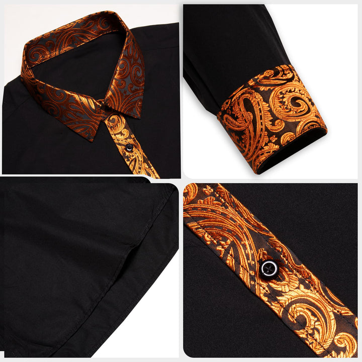 black dress shirt mens