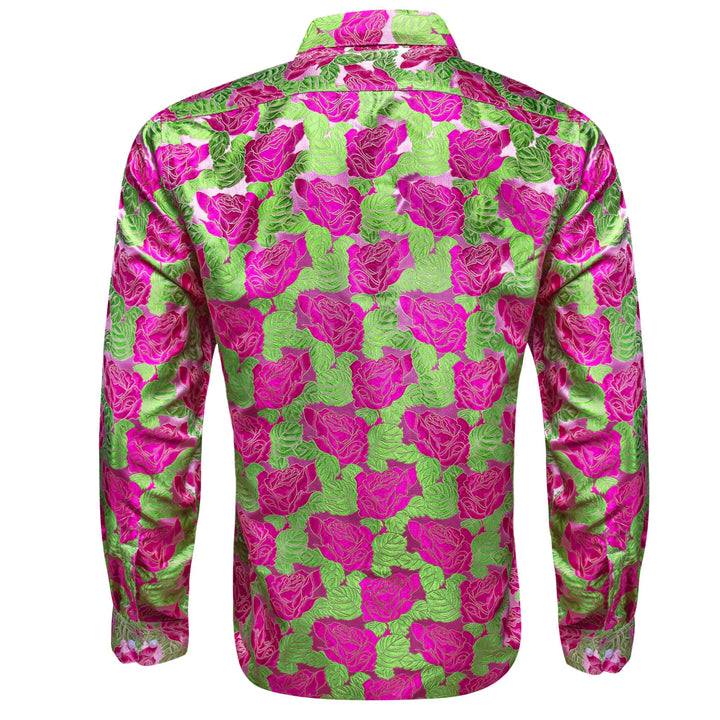 mens silk floral shirt