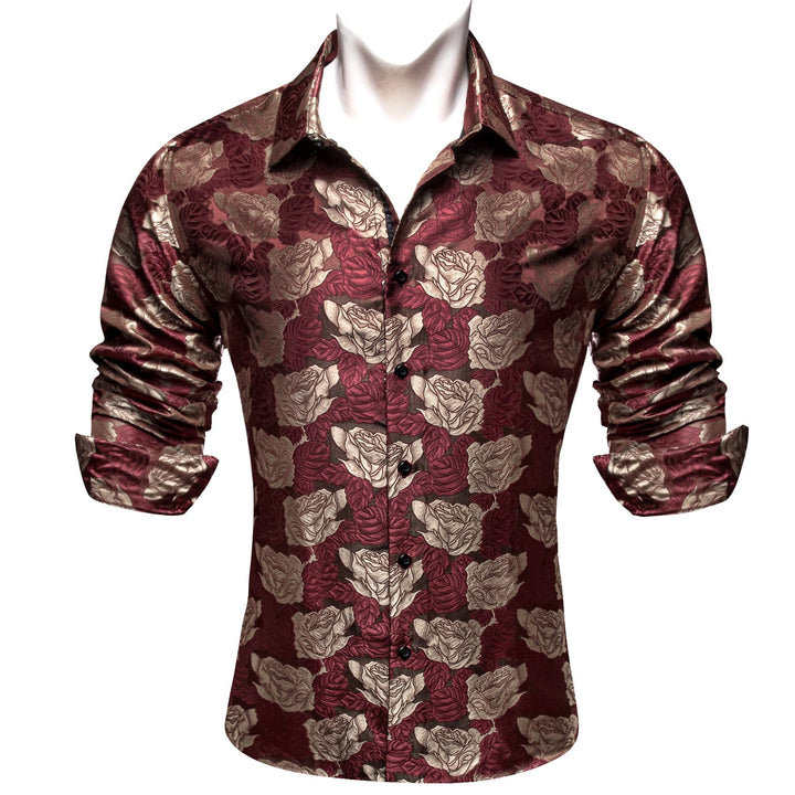 floral dress shirt for wedding