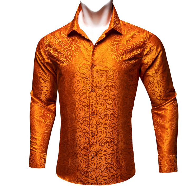 boys orange dress shirt