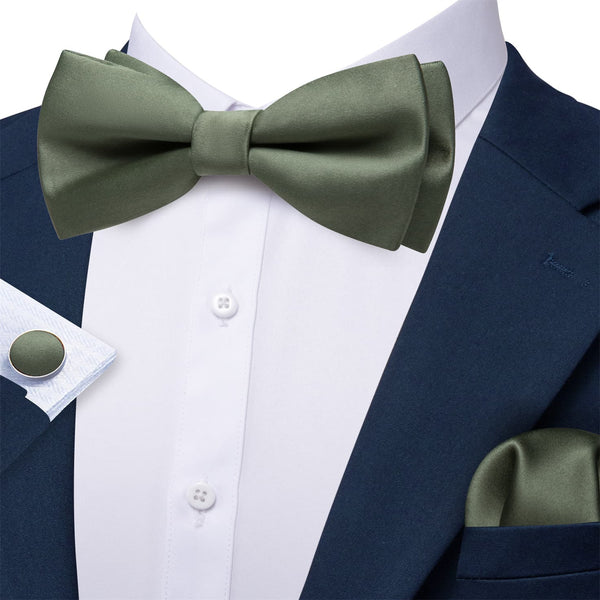 sage green bow tie