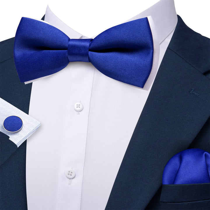 cobalt blue bow tie