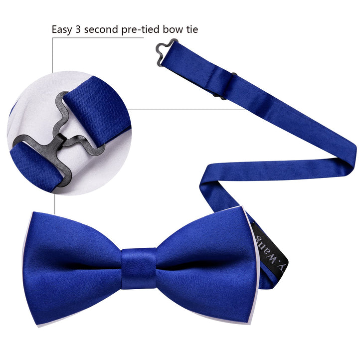 slate blue bow tie