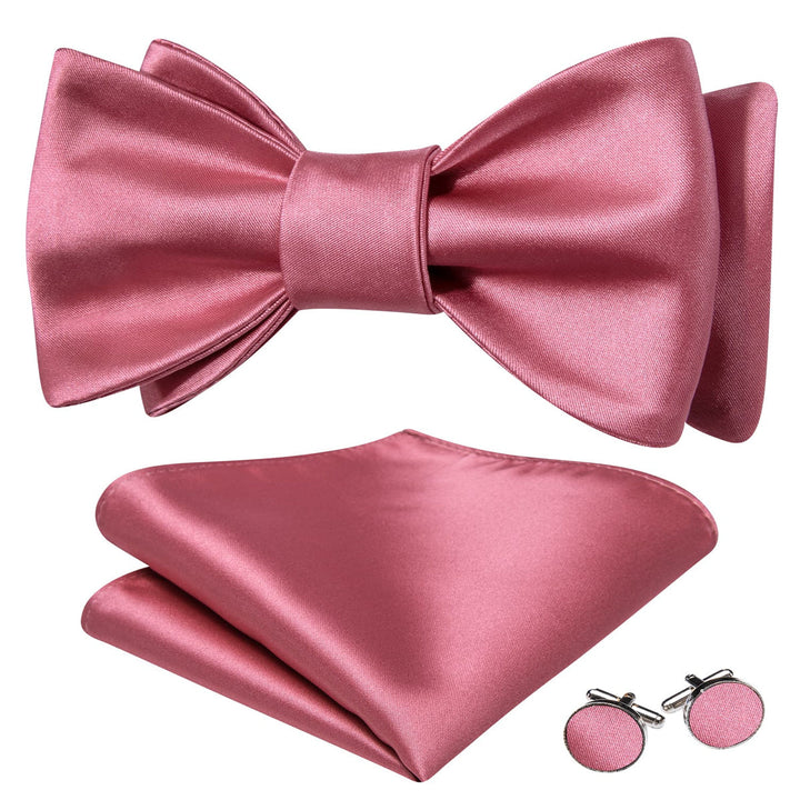 wedding formal rose pink solid mens bow ties near me like this fast shipping to men