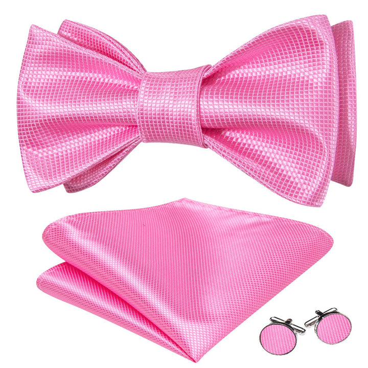 fashion party plaid bright pink bow ties near me like this fast shipping