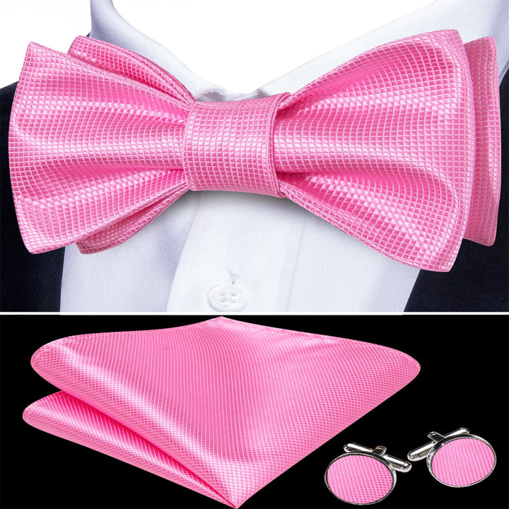 fashion party plaid bright pink bow ties near me like this fast shipping