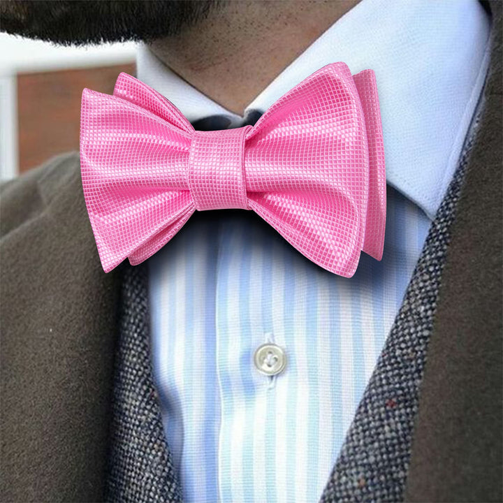 fashion party plaid bright pink bow ties near me like this fast shipping