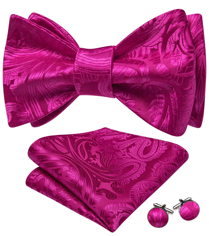 dark pink bow tie