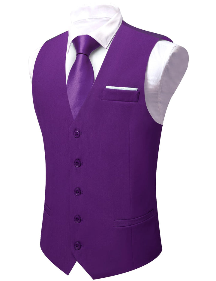 men's purple vest