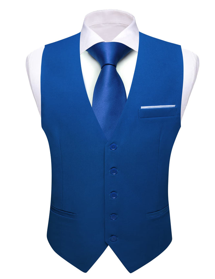 blue suit vest