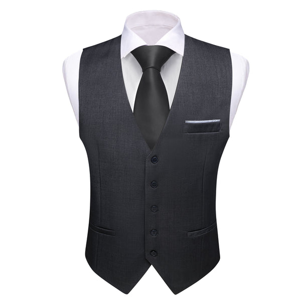 mens black vest