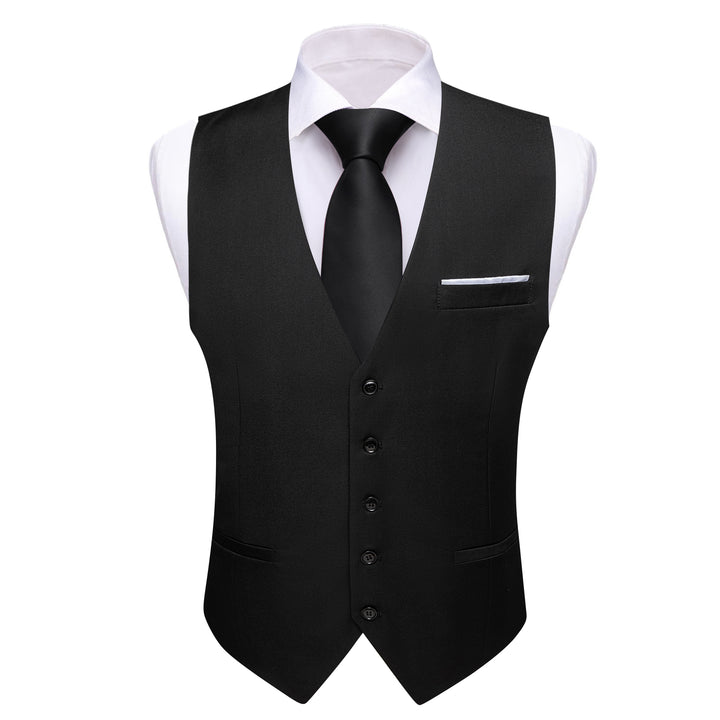 formal black vest