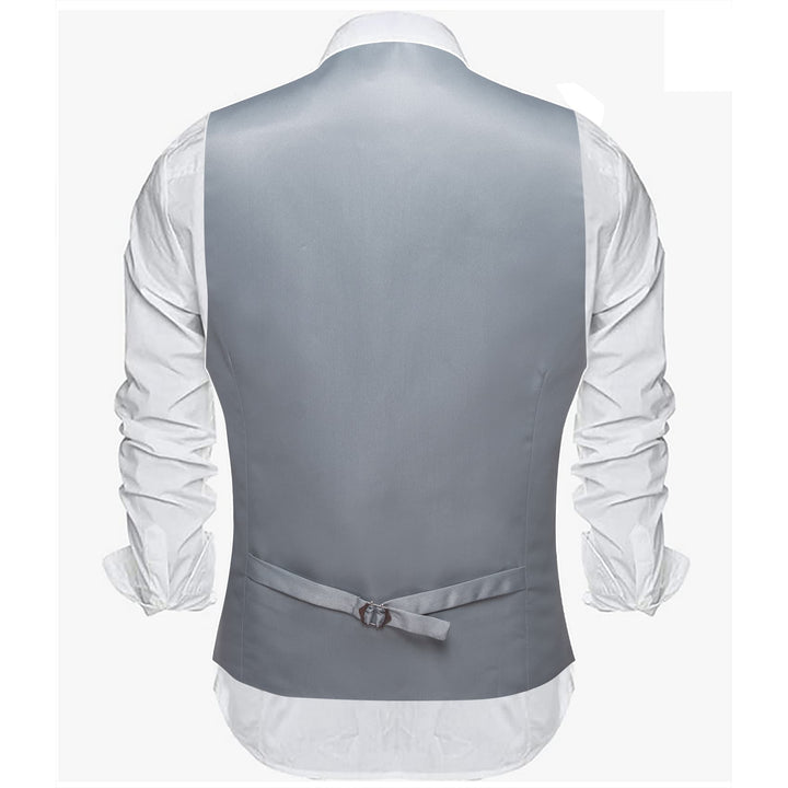 mens grey suit vest