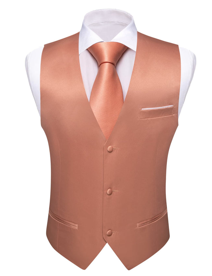 coral tuxedo vest