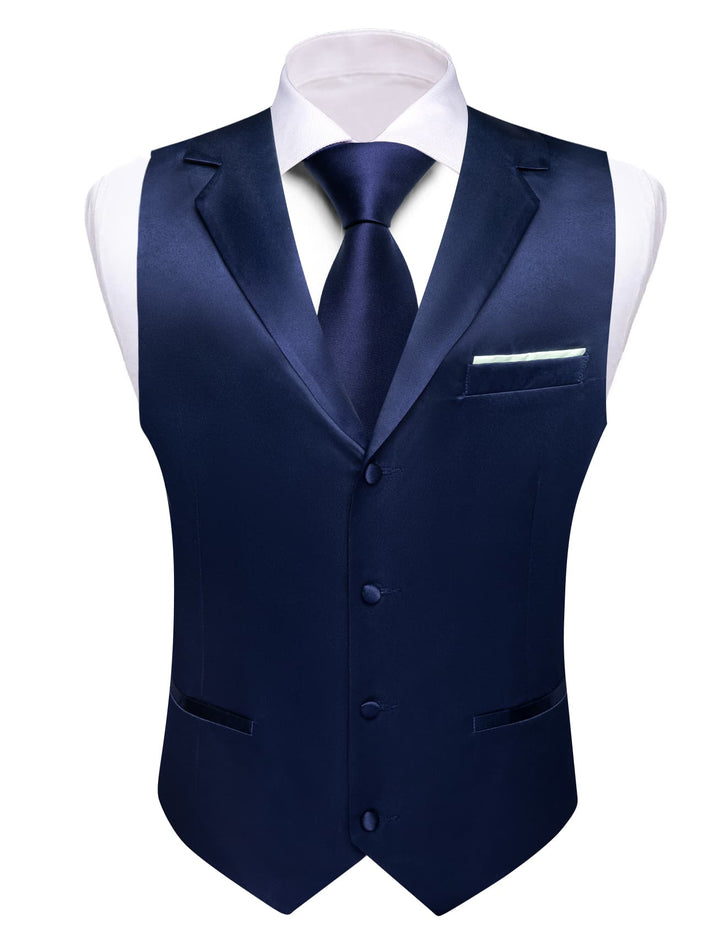 blue vest suit