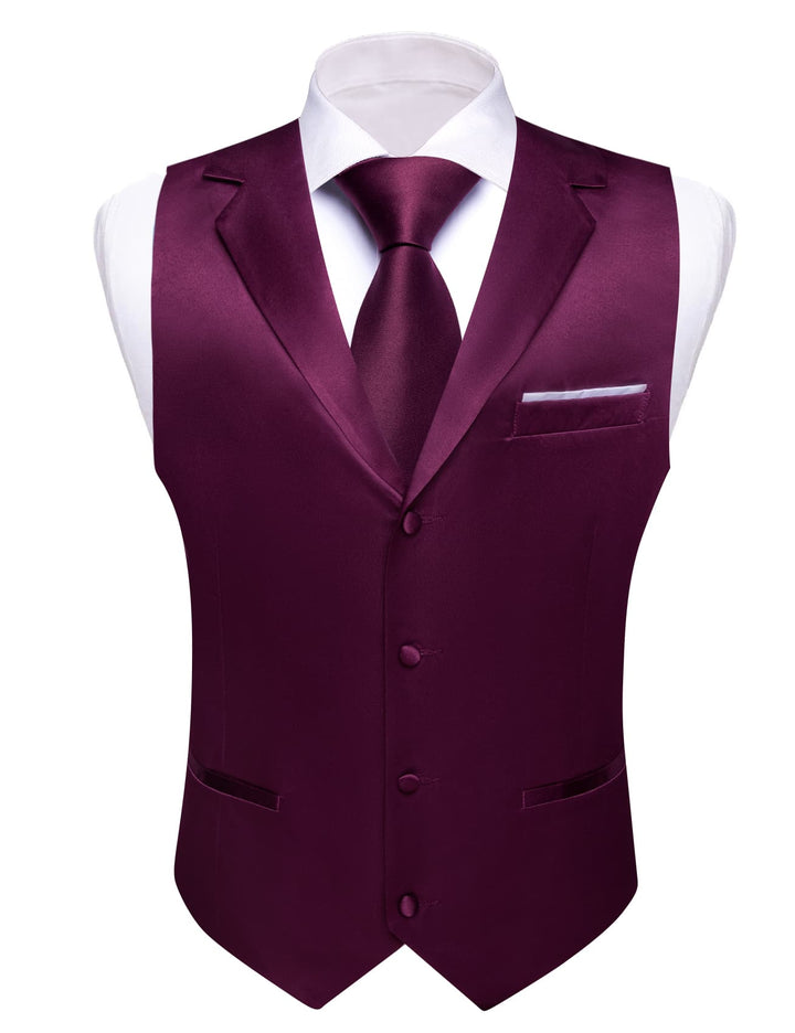 purple tuxedo vest