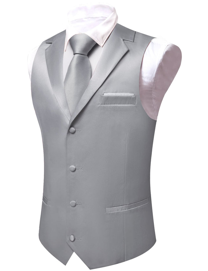 light grey suit vest