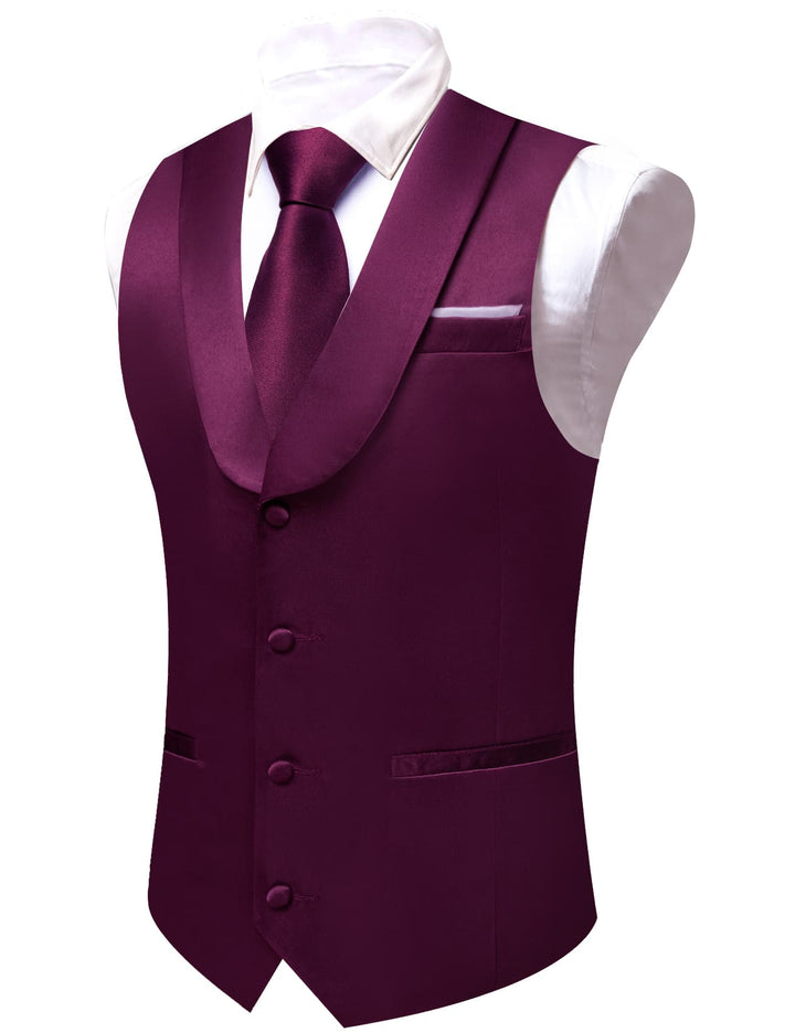 tuxedo purple vest