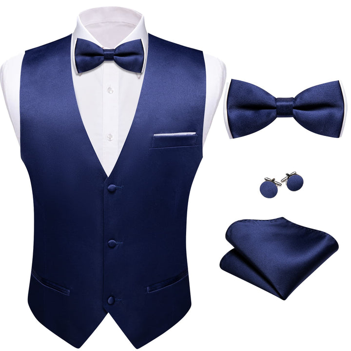 mens navy blue vest