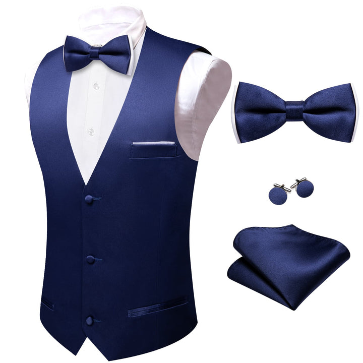 blue dress vest