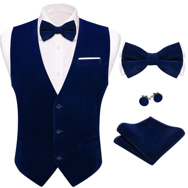 men's blue vest