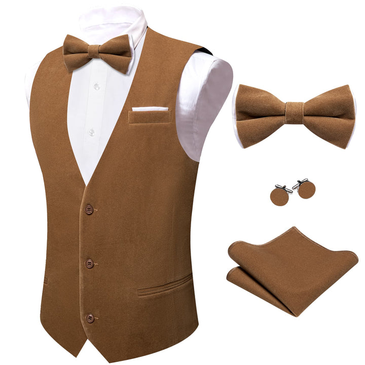 dark brown suit vest