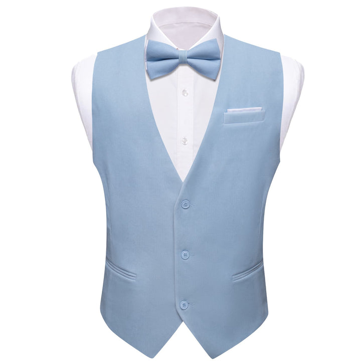 blue vest suit