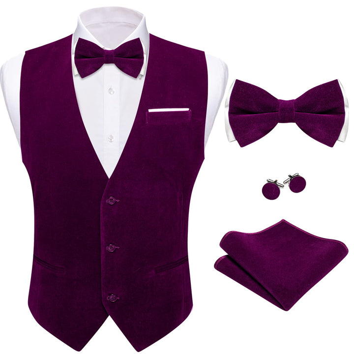 men's purple vest