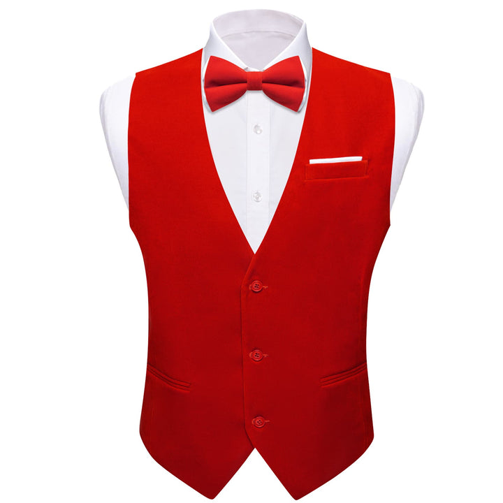 red dress vest