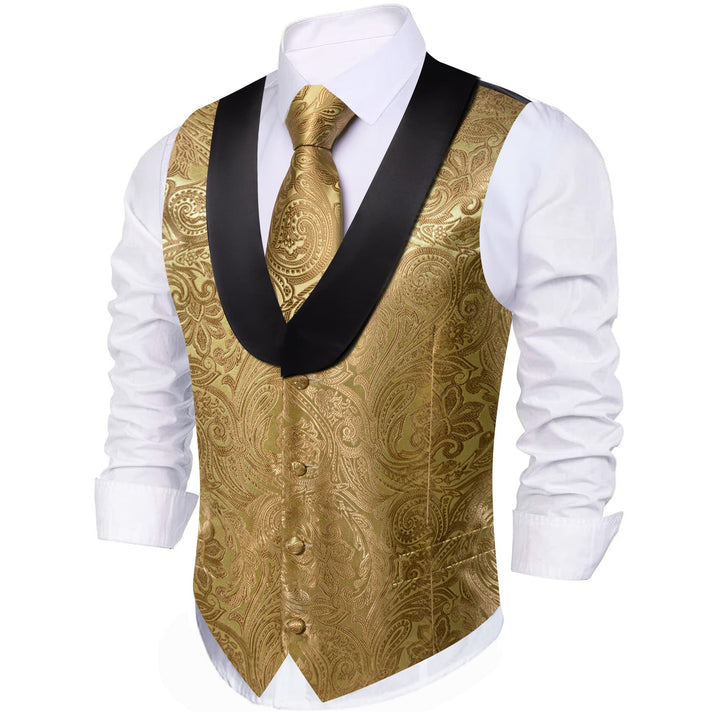 rose gold tuxedo vest