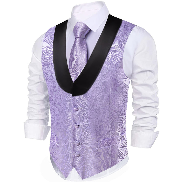 men's purple vest